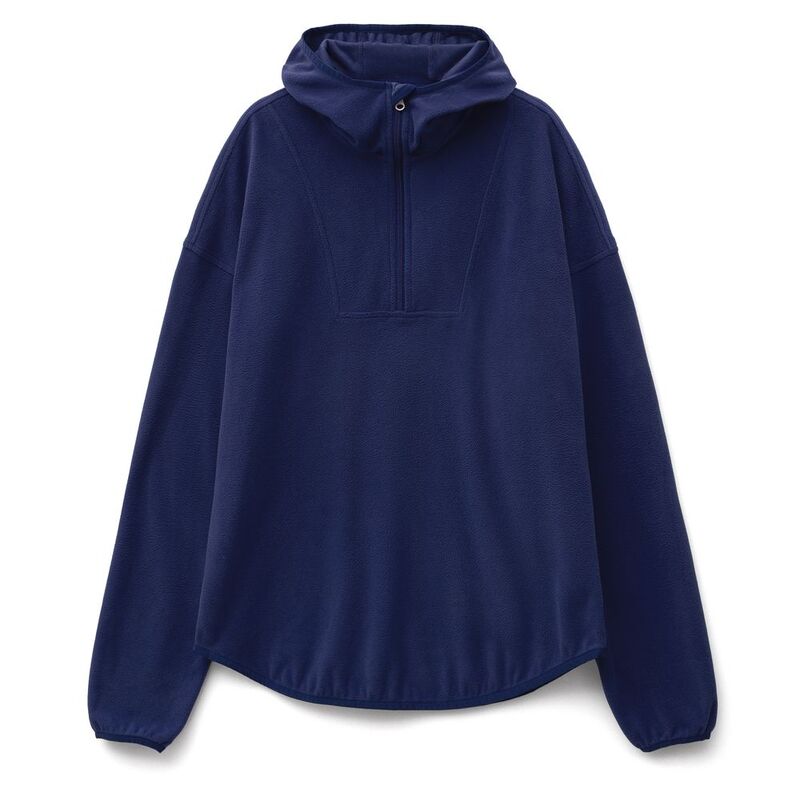 Анорак флисовый унисекс Fliska, темно-синий арт.15671.40