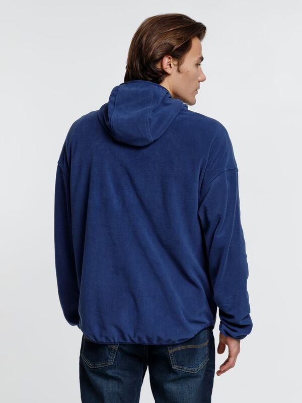 Анорак флисовый унисекс Fliska, темно-синий арт.15671.40