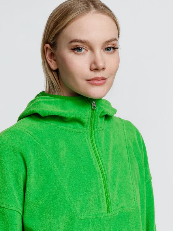 Анорак флисовый унисекс Fliska, зеленое яблоко арт.15671.94