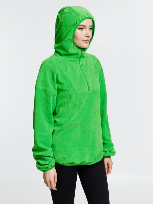 Анорак флисовый унисекс Fliska, зеленое яблоко арт.15671.94