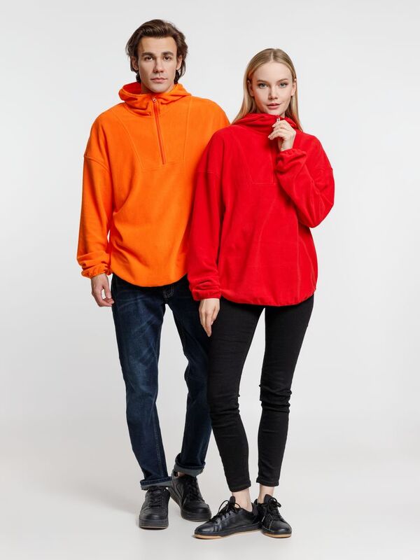 Анорак флисовый унисекс Fliska, оранжевый арт.15671.20