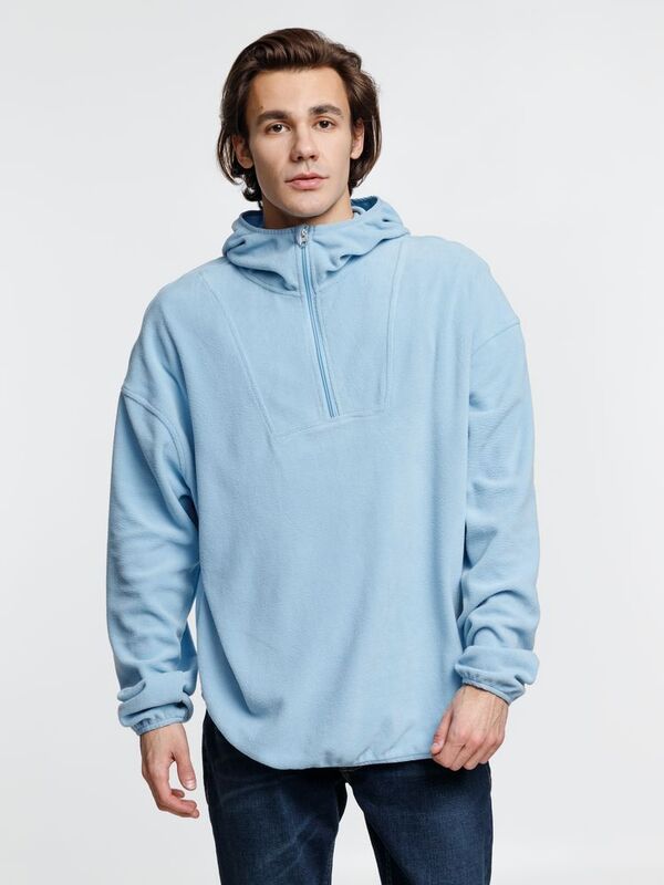 Анорак флисовый унисекс Fliska, голубой арт.15671.14