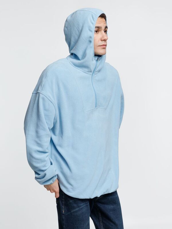 Анорак флисовый унисекс Fliska, голубой арт.15671.14