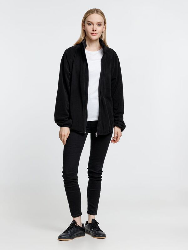 Куртка флисовая унисекс Fliska, черная арт.15672.30