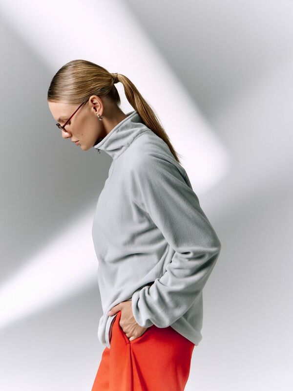 Куртка флисовая унисекс Fliska, светло-серая арт.15672.12