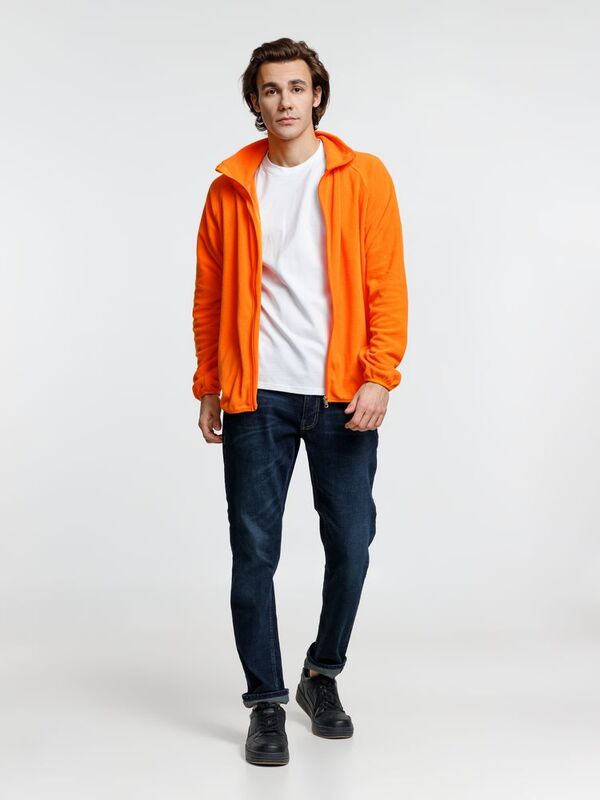 Куртка флисовая унисекс Fliska, оранжевая арт.15672.20