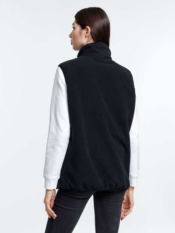 Жилет флисовый унисекс Nesse, черный арт.16773.30