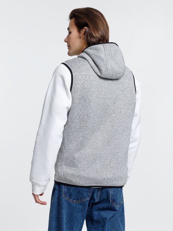 Жилет с капюшоном унисекс Gotland, серый арт.16254.11