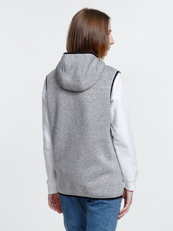 Жилет с капюшоном унисекс Gotland, серый арт.16254.11