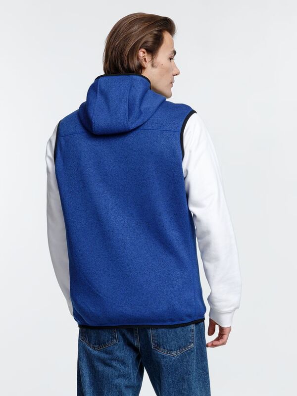 Жилет с капюшоном унисекс Gotland, синий арт.16254.40