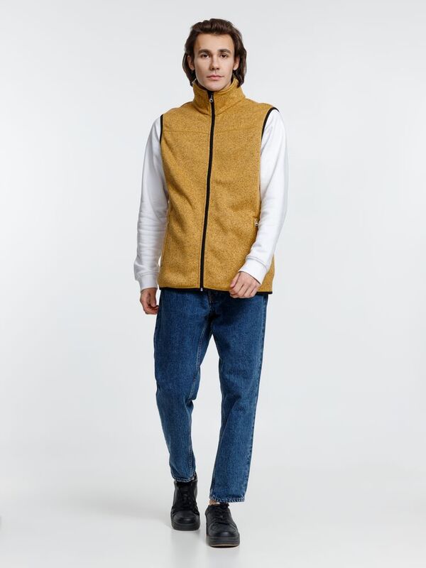 Жилет унисекс Gotland, горчичный арт.16255.81