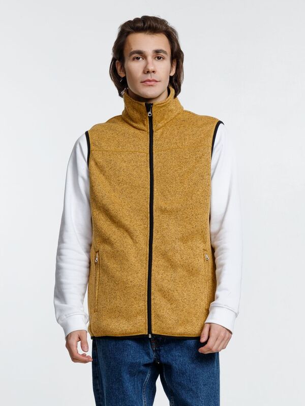 Жилет унисекс Gotland, горчичный арт.16255.81