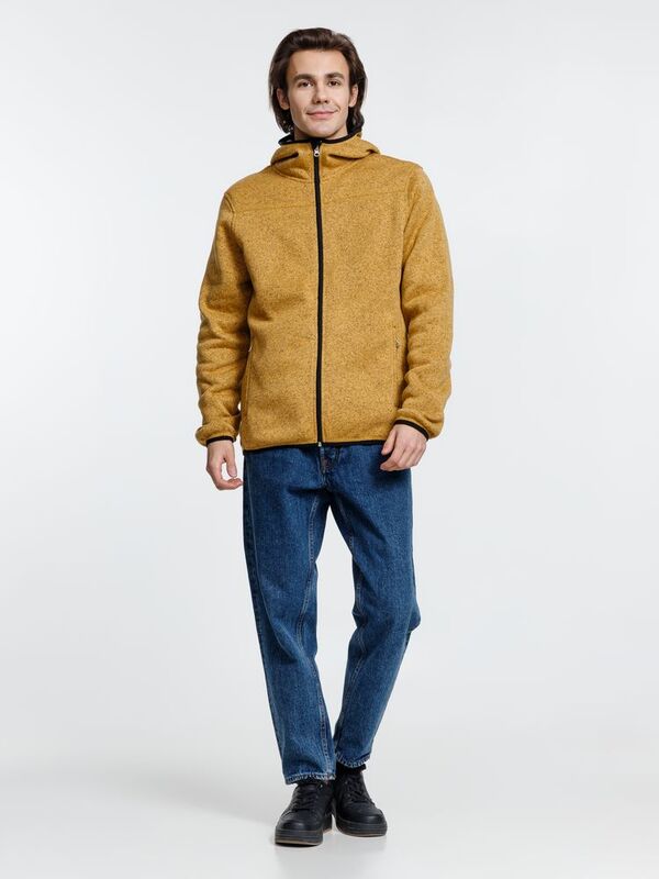 Куртка с капюшоном унисекс Gotland, горчичная арт.16256.81