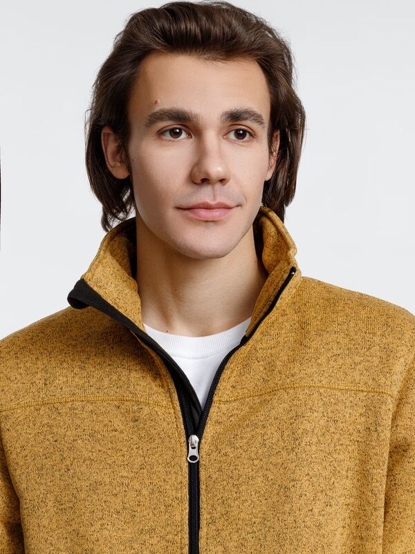 Куртка унисекс Gotland, горчичная арт.16260.81