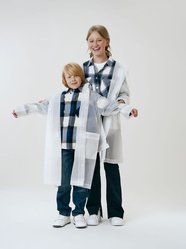 Дождевик детский RainDrop Kids, белый арт.26754.60