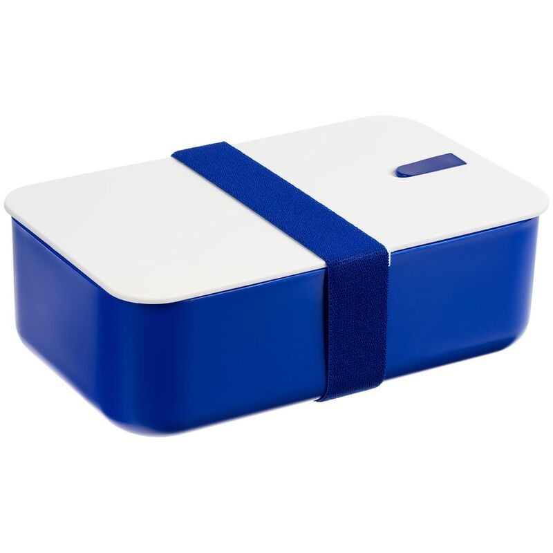 Ланчбокс Lunch Hour, белый с синим арт.17719.40
