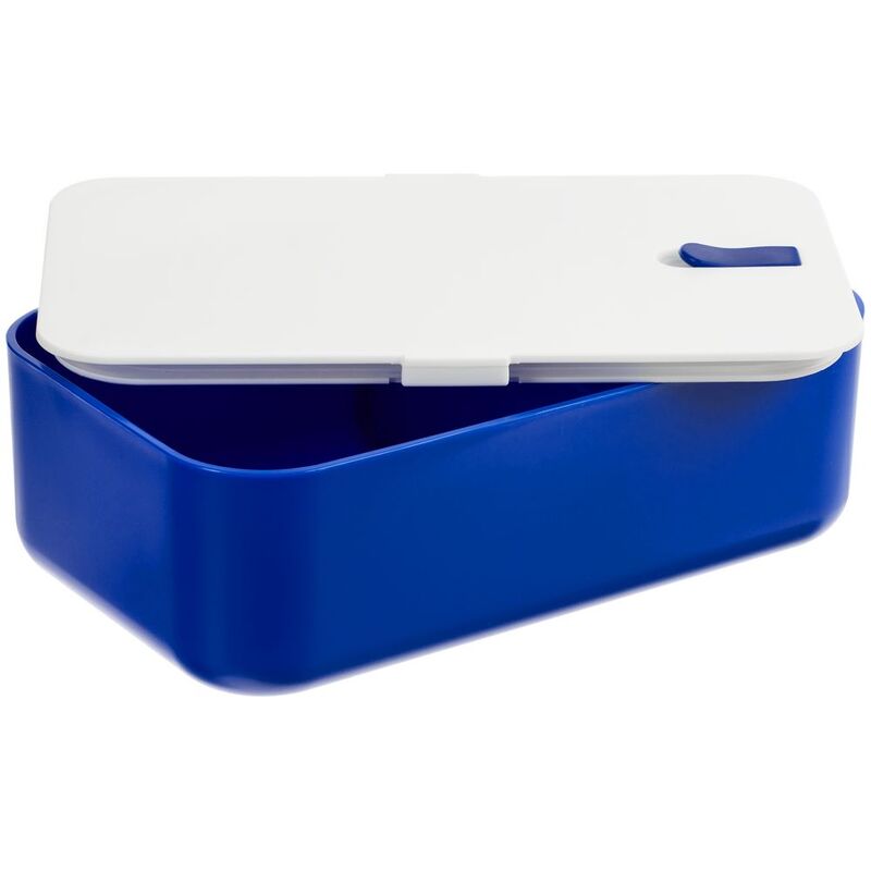 Ланчбокс Lunch Hour, белый с синим арт.17719.40