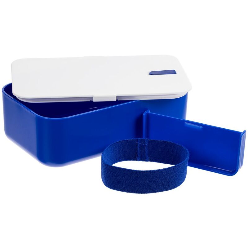 Ланчбокс Lunch Hour, белый с синим арт.17719.40