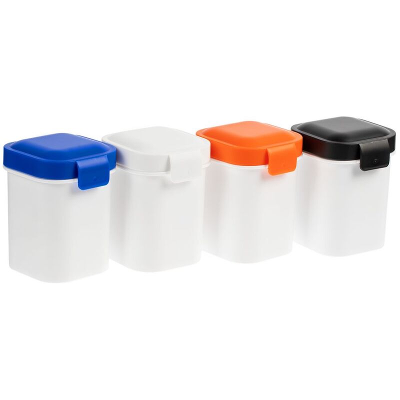 Ланчбокс для снеков Lunch Crunch, белый с синим арт.17724.64