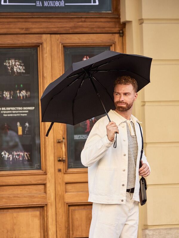 Зонт складной Easy Close, черный арт.17191.30