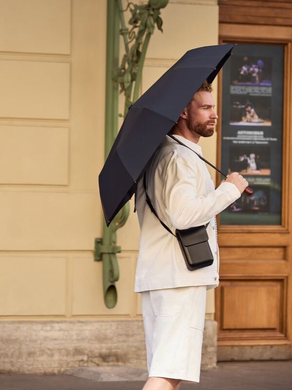 Зонт складной Cloudburst в подарочной упаковке, черный арт.17192.30