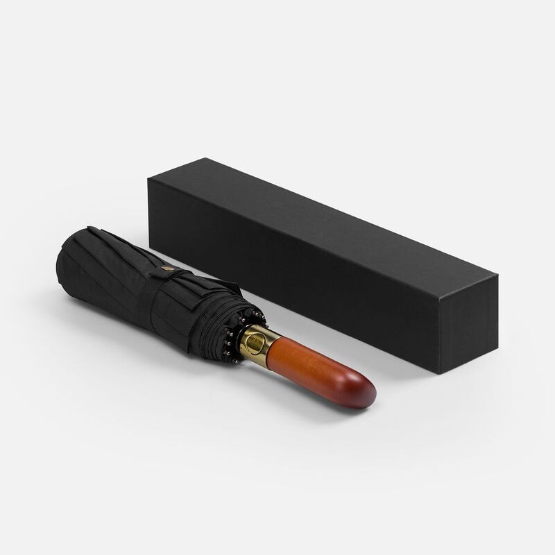 Зонт складной Cloudburst в подарочной упаковке, черный арт.17192.30