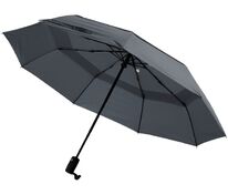 Складной зонт Dome Double с двойным куполом, серый арт.17193.11