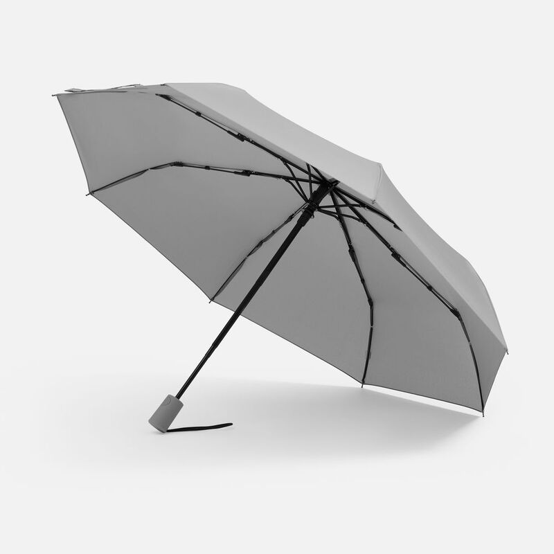 Зонт складной Hard Work с проявляющимся рисунком, серый арт.17195.11