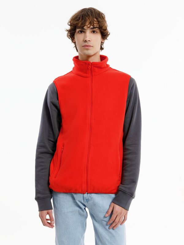 Жилет флисовый унисекс Nesse, красный арт.16773.50