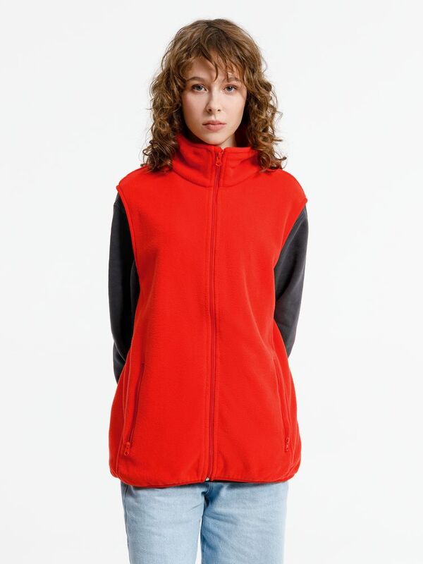 Жилет флисовый унисекс Nesse, красный арт.16773.50
