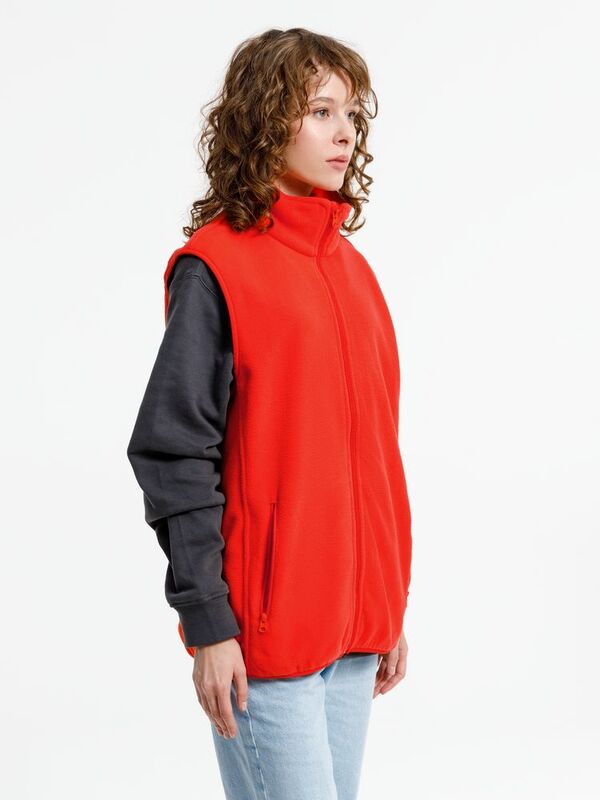 Жилет флисовый унисекс Nesse, красный арт.16773.50