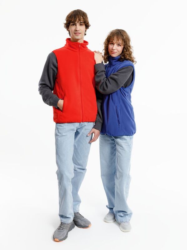 Жилет флисовый унисекс Nesse, красный арт.16773.50