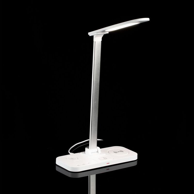 Настольная лампа с беспроводной зарядкой Power Light, белая арт.15767.60