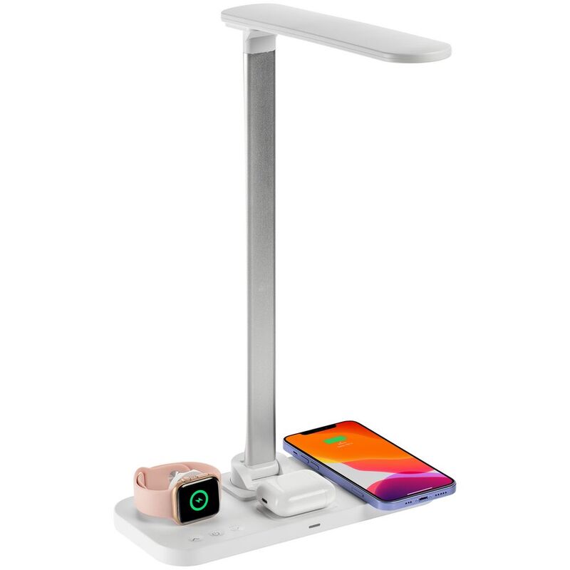 Настольная лампа с беспроводной зарядкой Power Light, белая арт.15767.60