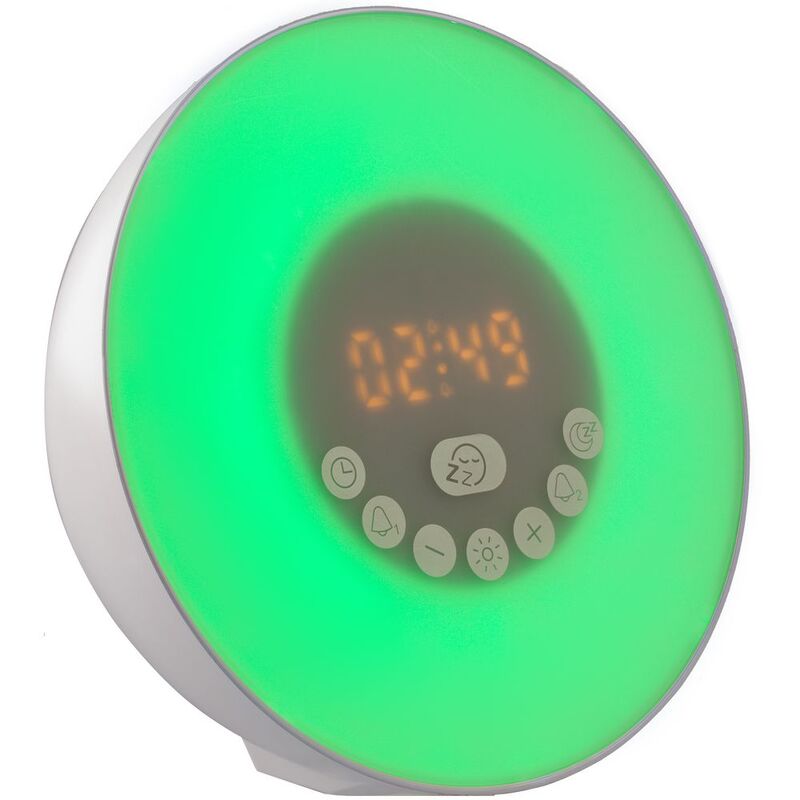 Лампа-колонка со световым будильником dreamTime, ver.2, белая арт.15729.60