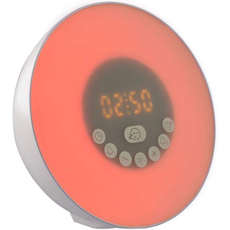 Лампа-колонка со световым будильником dreamTime, ver.2, белая арт.15729.60