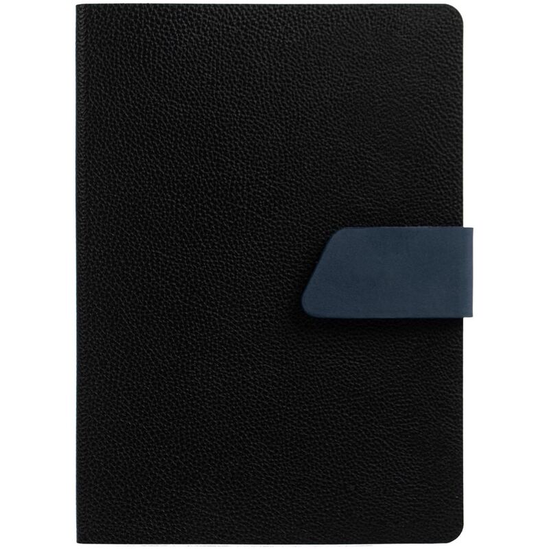 Ежедневник Boom, недатированный, черный с синим арт.15768.34