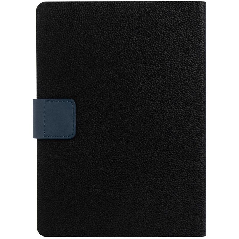 Ежедневник Boom, недатированный, черный с синим арт.15768.34