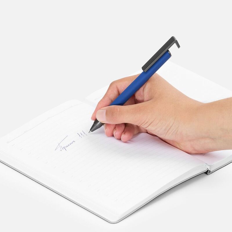 Ручка шариковая Standic с подставкой для телефона, синяя арт.16169.40