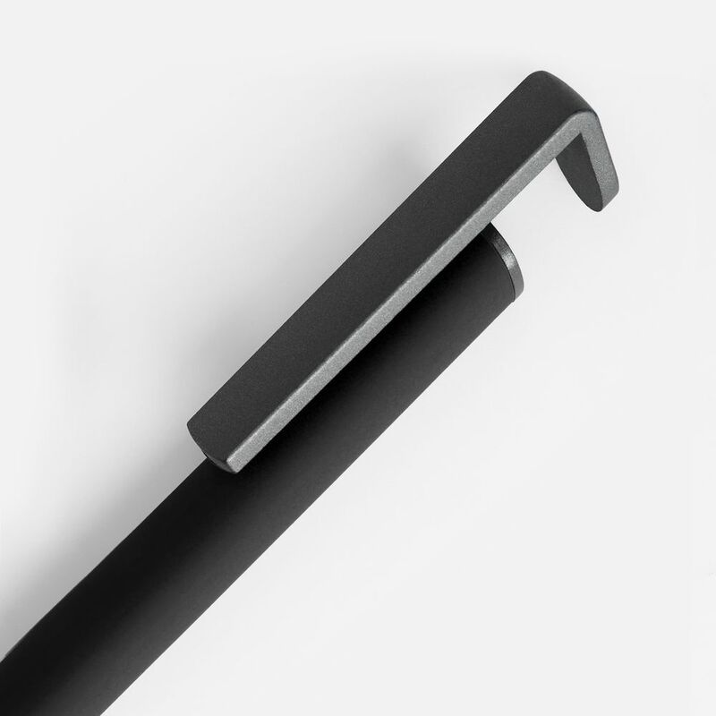 Ручка шариковая Standic с подставкой для телефона, черная арт.16169.30