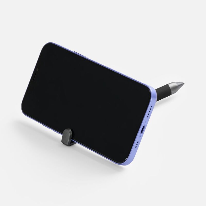 Ручка шариковая Standic с подставкой для телефона, черная арт.16169.30