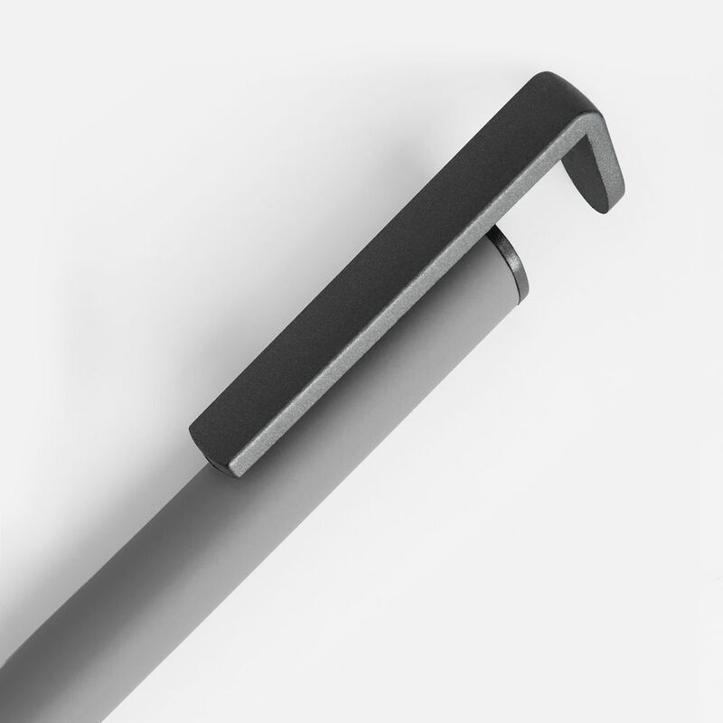 Ручка шариковая Standic с подставкой для телефона, серая арт.16169.10