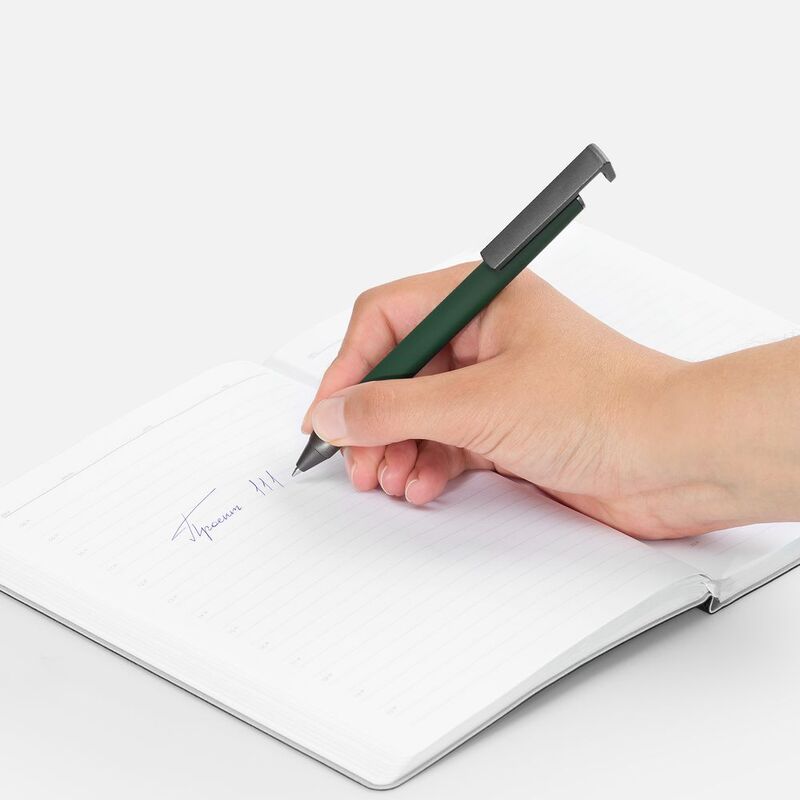 Ручка шариковая Standic с подставкой для телефона, зеленая арт.16169.90