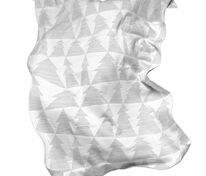 Плед &laquo;Танцующий лес&raquo;, белый с серебристым арт.16246.10