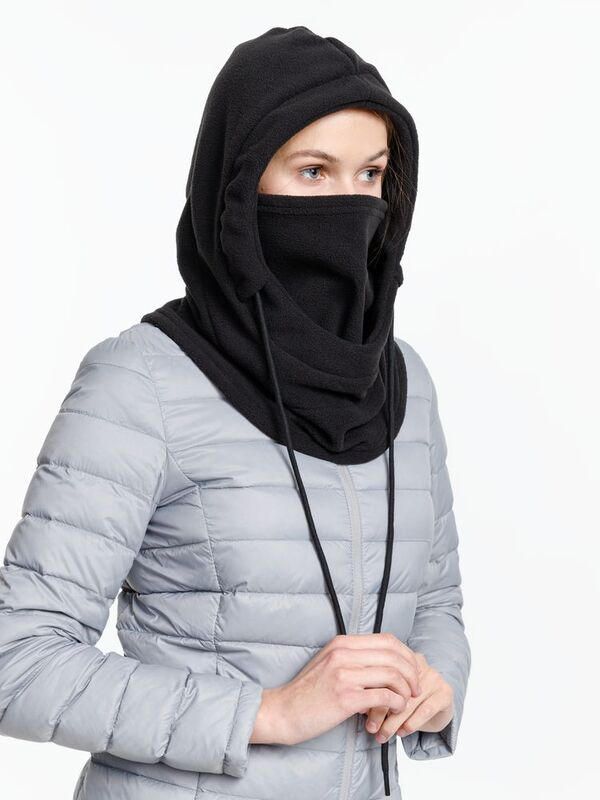 Балаклава-капюшон Nesse, черная арт.15735.30