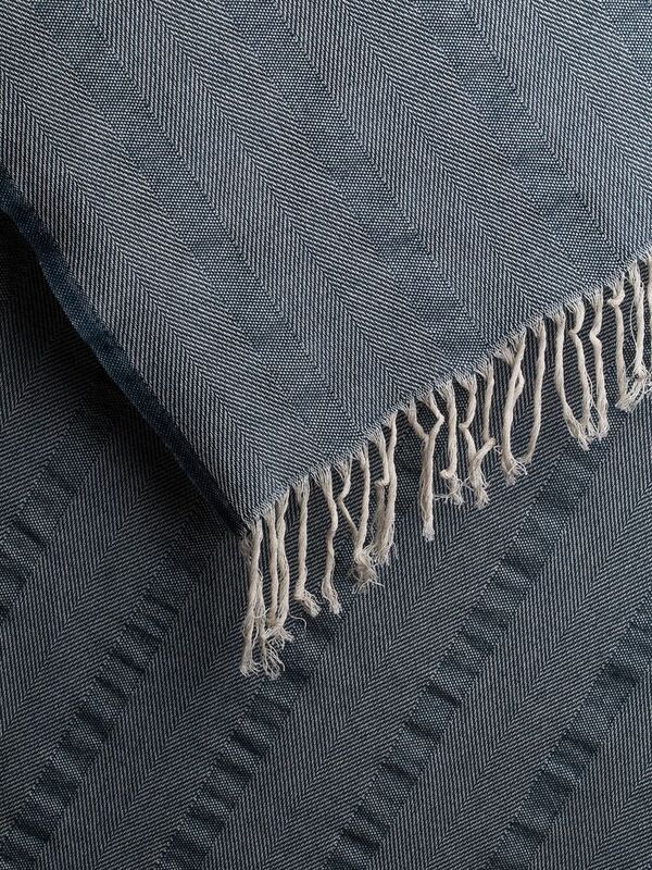 Плед &laquo;Сенеж&raquo;, серо-синий арт.16258.41