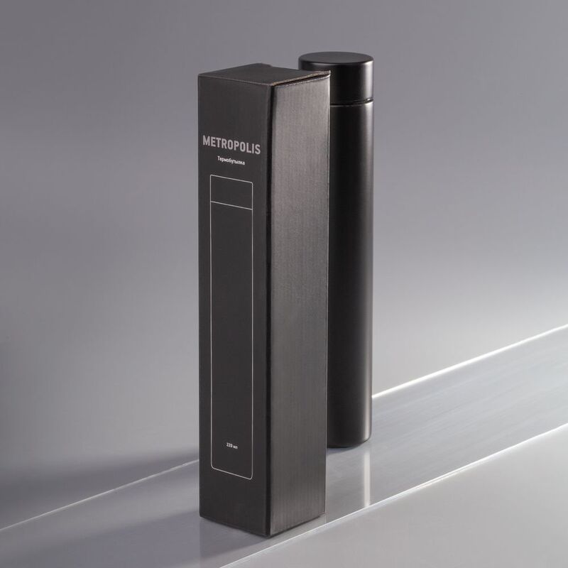 Термобутылка Metropolis, черная арт.15740.30