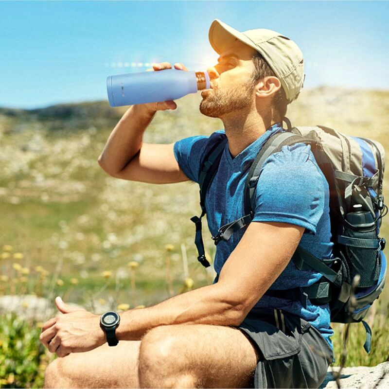 Термобутылка Tabenodo, голубая арт.15955.14