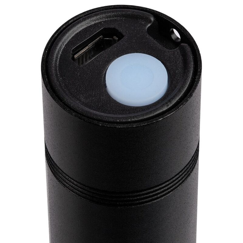 Фонарик аккумуляторный с фокусировкой луча Kirk, черный арт.17729.30