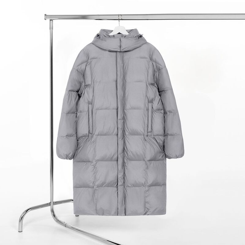 Пуховик унисекс Kapsula, серый арт.15790.10